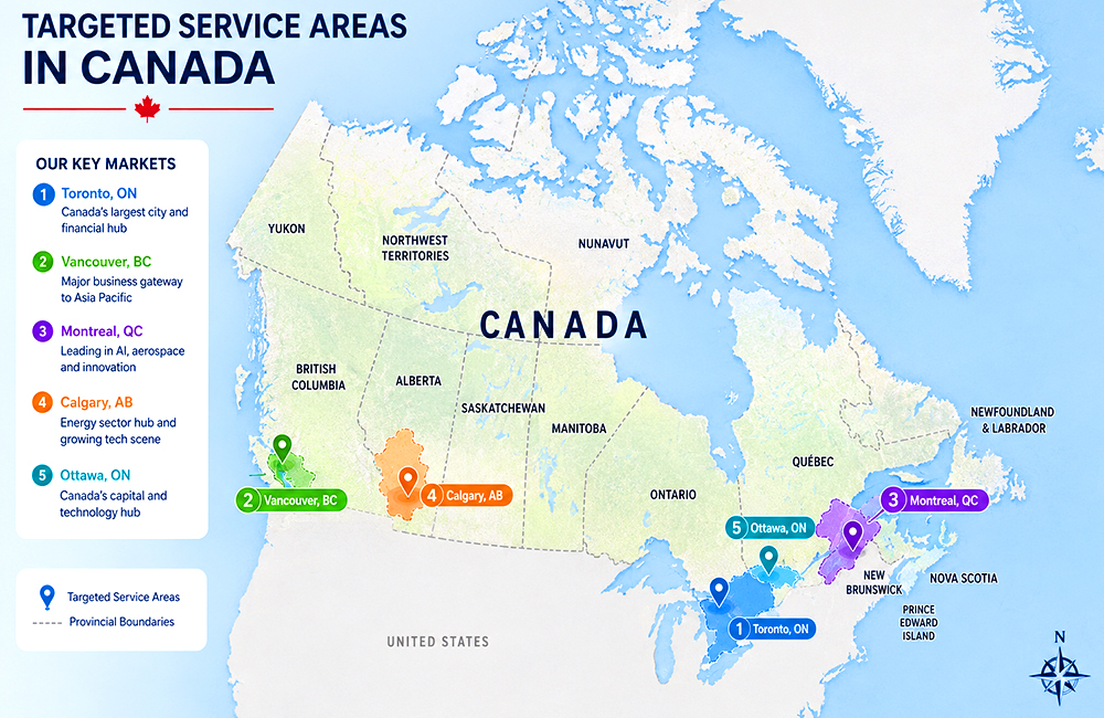 Targeted Service Areas in Canada